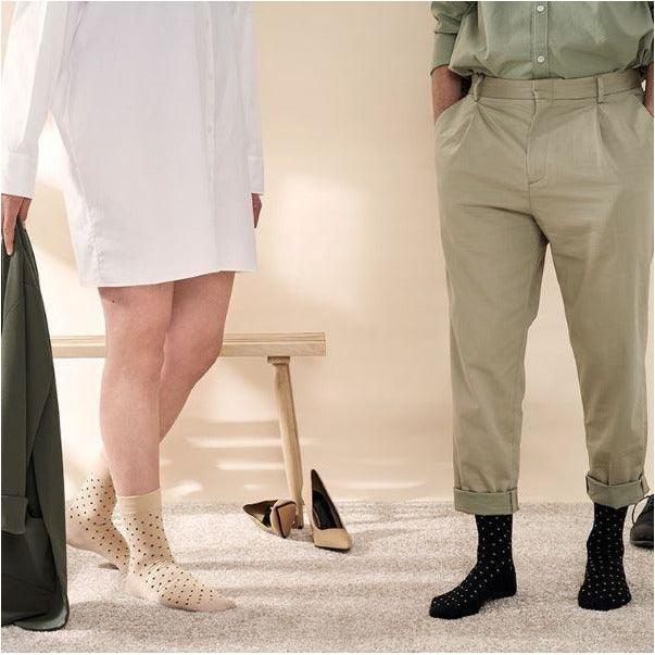 Korta stödstrumpor på sommaren