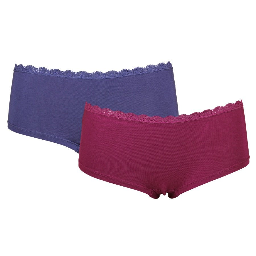 2-pack Bambutrosor Lila/Magenta