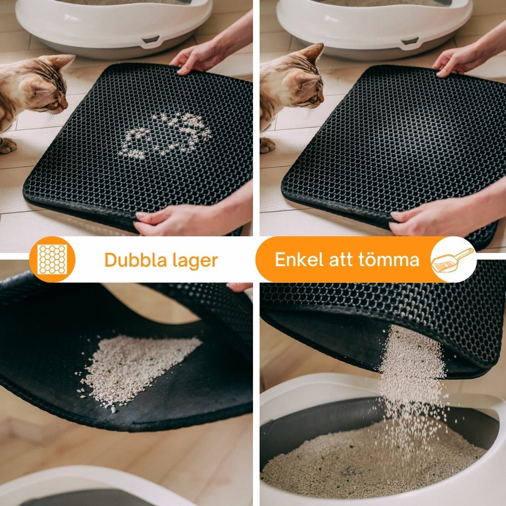 Kattstrumpor 3-pack + Kattsandsmatta