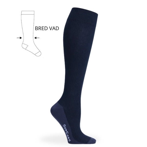 Stödstrumpor Bred Vad Bambu Marin