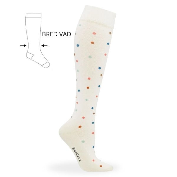 Stödstrumpor Bred Vad Multiprickig