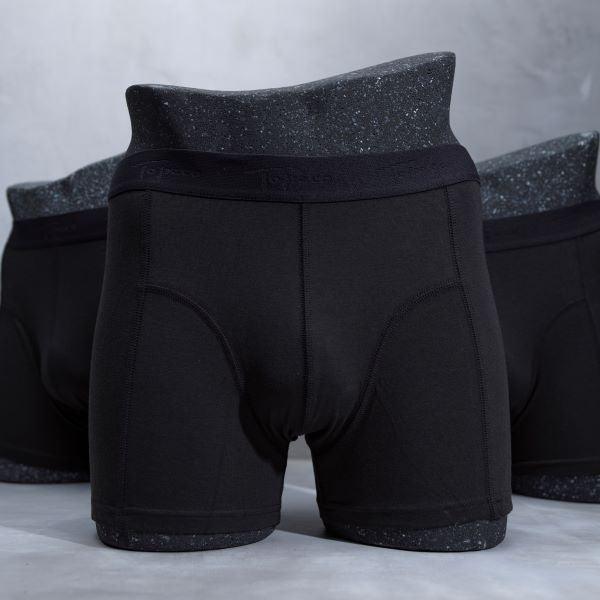 3-pack svarta bambukalsonger från Topeco - Strumpbudet