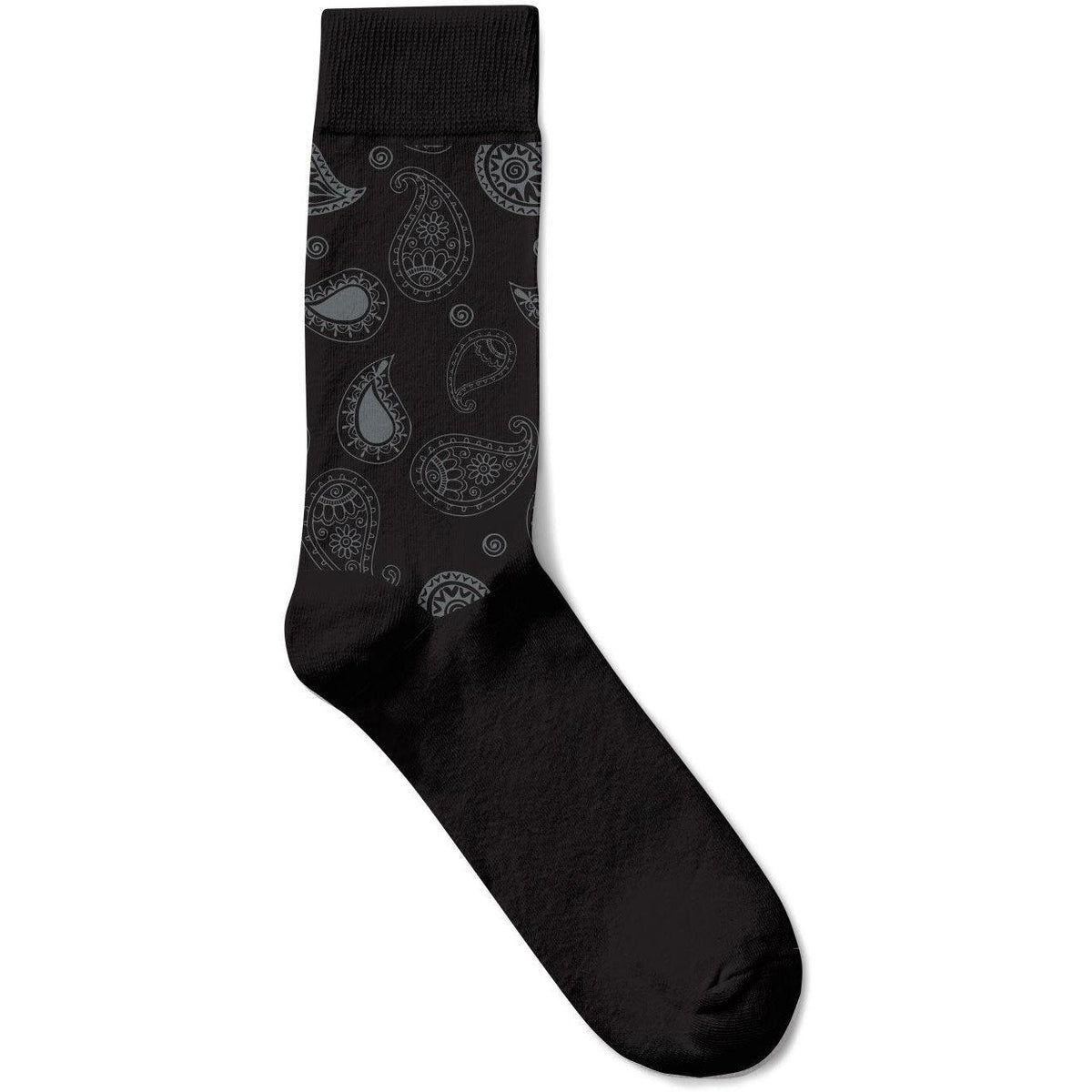 Bambustrumpor Paisley Svart - Strumpbudet