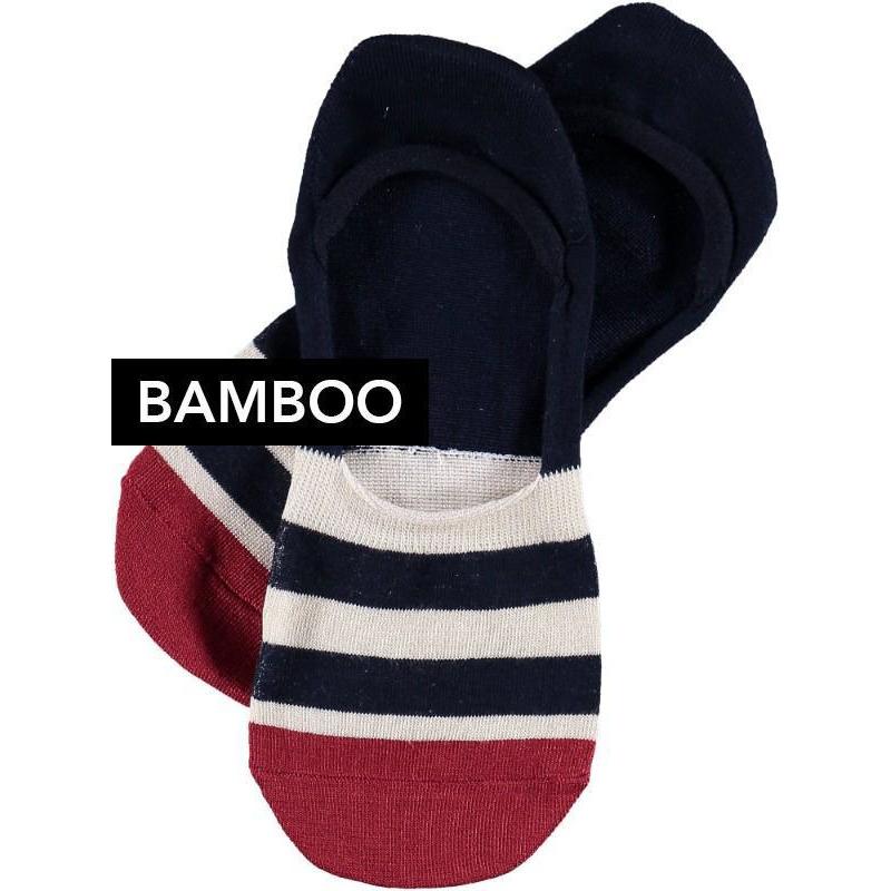 Strumpor Invisible Topeco Bambu Röd - Strumpbudet