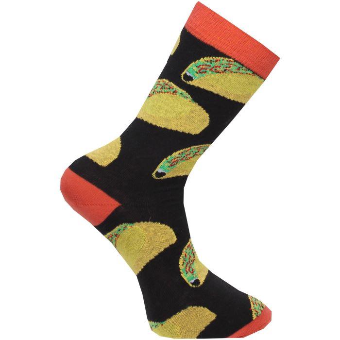 Roliga strumpor med tacos för herr och dam - Strumpbudet