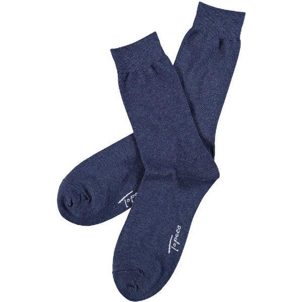 Jeansblå herrstrumpor från Topeco - Strumpbudet